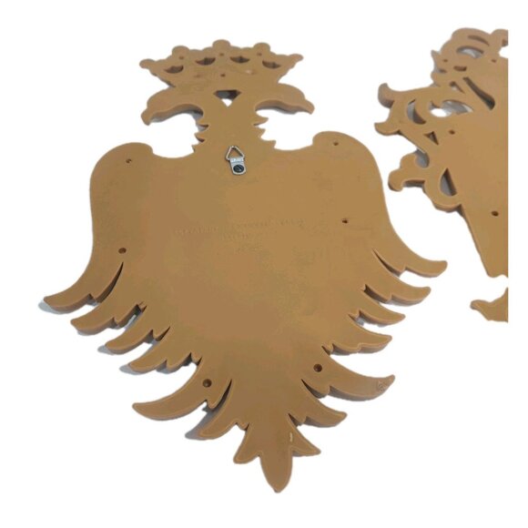 2 Vtg Syroco Decor Knight Coat of Arms Eagle Wall Plaque 7248 & 7249 14.5x9.5" - Picture 10 of 16